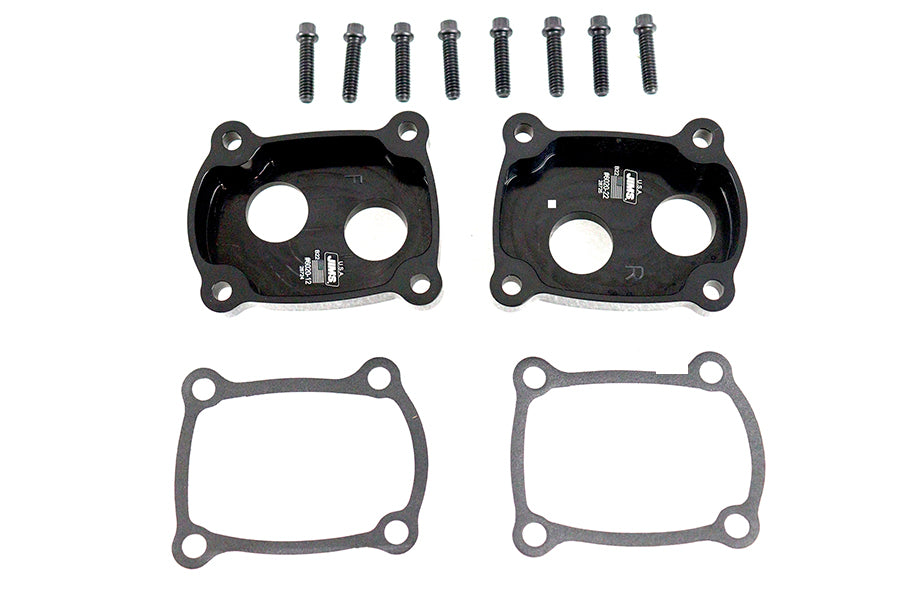 Jims M8 Low Profile Billet Tappet Block Kit Black Anodize