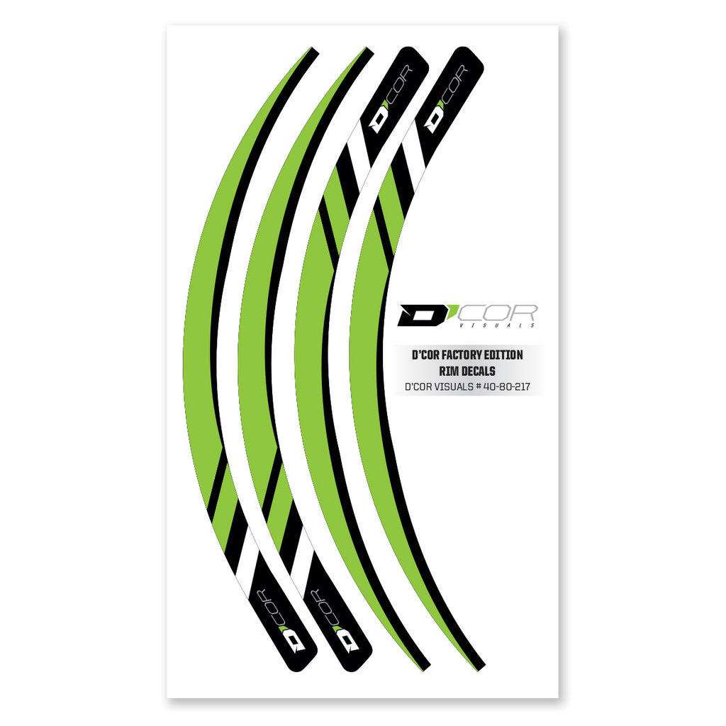 Rim Decals Green 4 Pc Set Grn Rim Decals 4 Pc Set
