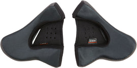 GMAX helmet accessories showing a pair of 10mm cheek pads for stock medium size helmets, designed for comfortable fit.