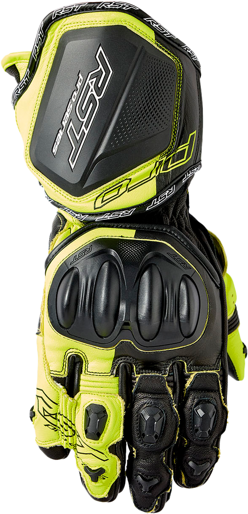 Pro Series Gp D3o Gloves Black/Flo Yellow Leather Xl