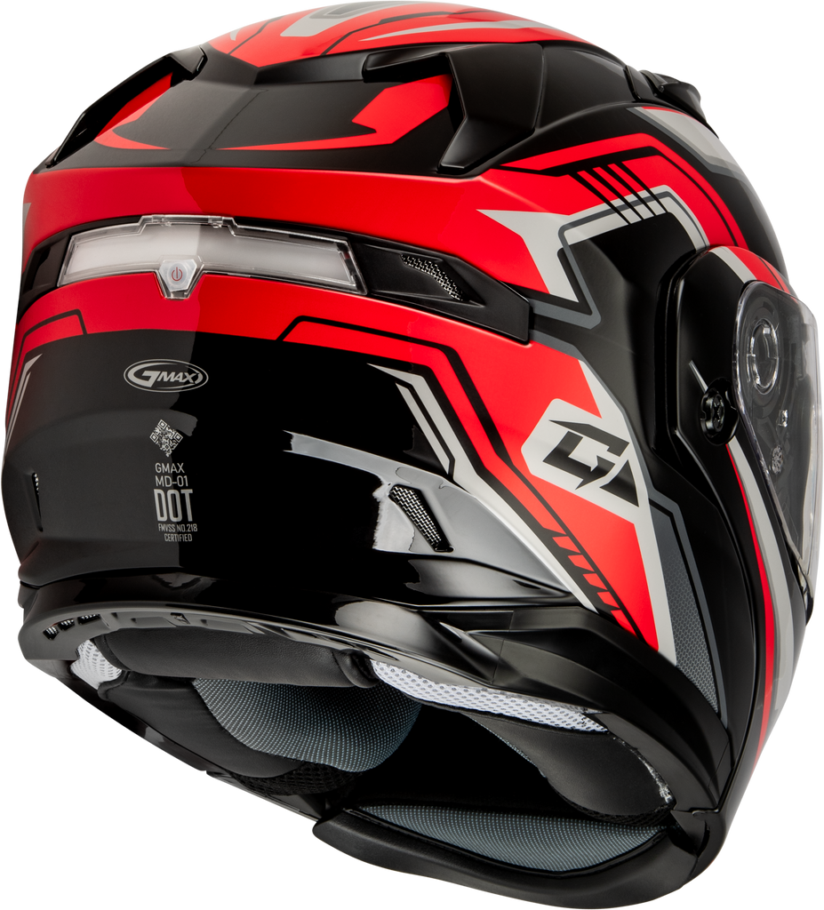 Md 01s Transistor Snow Helmet W Electric Shield Black/Red Xs