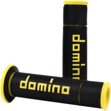 Load image into Gallery viewer, A450 Road Racing Grips Black/Yellow Pair