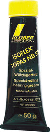 KLUBER Isoflex Topas Nb52 grease tube, 50g, a high-performance lubricant for industrial and precision machinery.