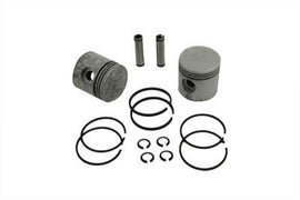 Eastern Parts 3-5/16 inch side valve piston set with .030 oversize, showing detailed pistons and cylinder components.
