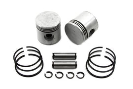 Eastern Parts side valve piston set with 3-5/16 inch diameter and .070 oversize, showing pistons and rings in the image.