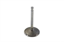 Chrome intake valve for 1000cc engine by Motorshop, showing a polished metal valve with detailed components.