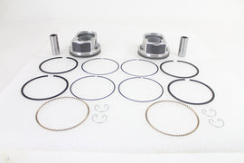 Motorshop 103-inch Twin Cam piston kit for motorcycle engine, showing detailed pistons and components in the image.