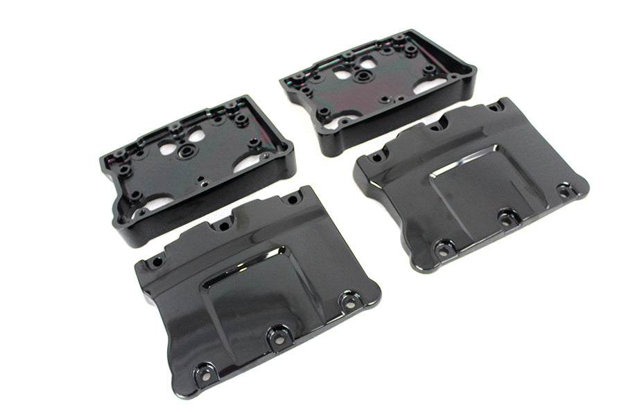 Black Titanium TC-88 Rocker Box Cover Set