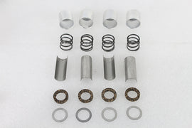 Stainless steel Colony 1936 pushrod cover clip kit for engine maintenance, featuring multiple clips on a plain background.