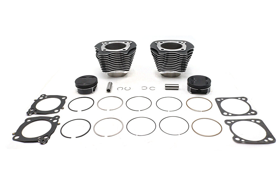 M8 124 inch Big Bore Bolt On Cylinder Kit Black