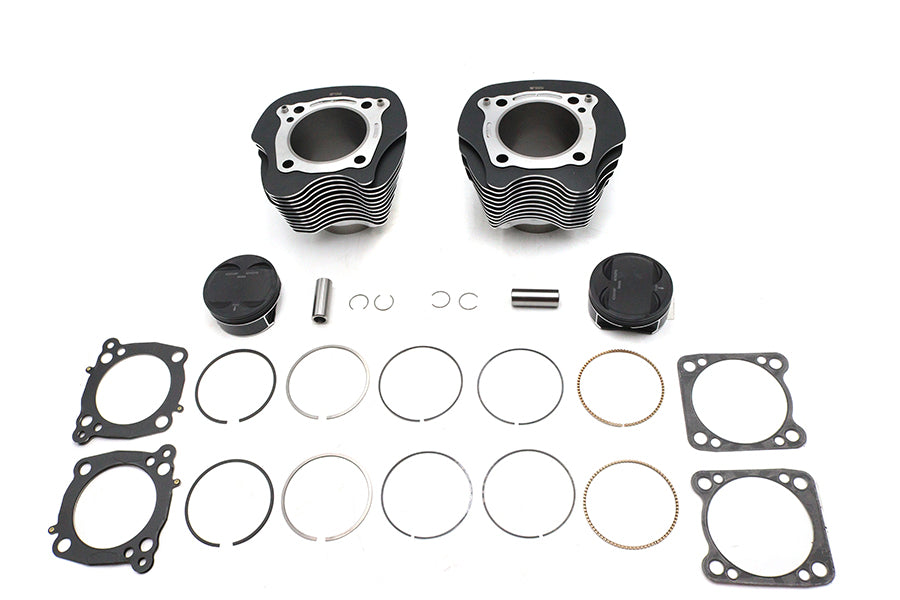 M8 124 inch Big Bore Bolt On Cylinder Kit Black