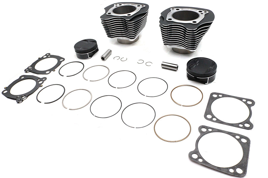 M8 124 inch Big Bore Bolt On Cylinder Kit Black
