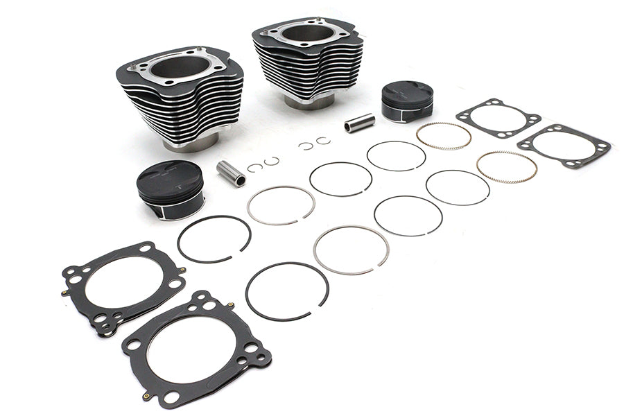 M8 124 inch Big Bore Bolt On Cylinder Kit Black