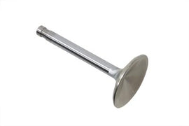 Chrome engine intake valve by Crane, showing a polished metal component with precise machining details.