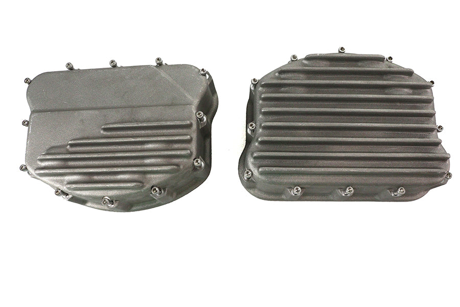 Finned Panhead Rocker Box Cover Set