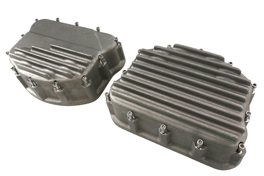 Finned Panhead Rocker Box Cover Set