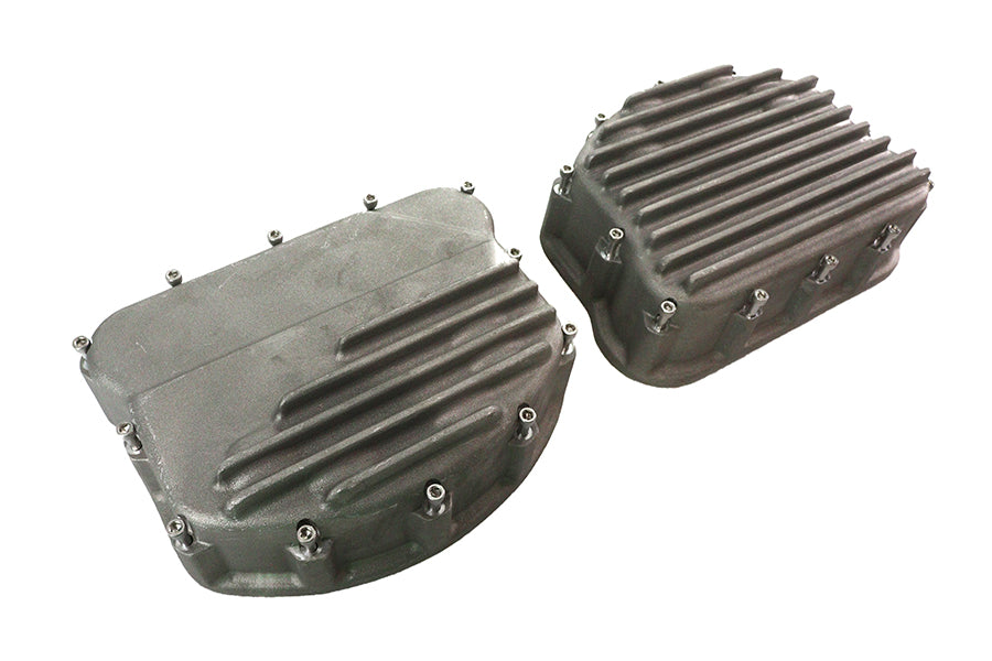Finned Panhead Rocker Box Cover Set