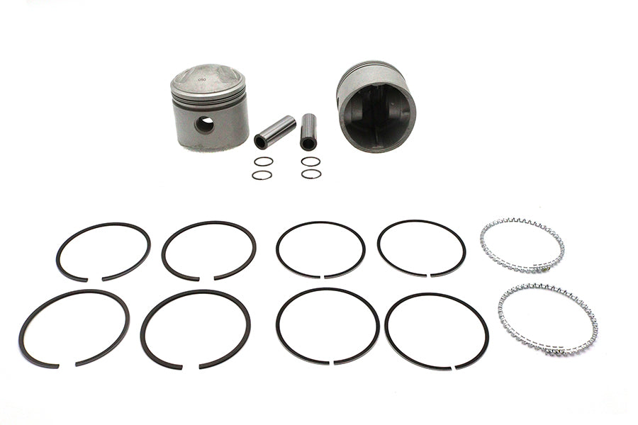 Replica 74 inch Overhead Valve 3-7/16 inch Piston Set .050 O