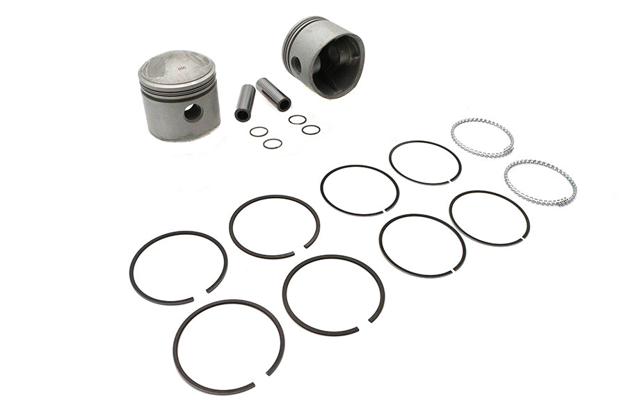 Replica 74 inch Overhead Valve 3-7/16 inch Piston Set .050 O