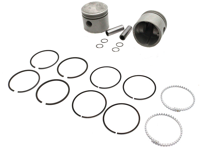 Replica 74 inch Overhead Valve 3-7/16 inch Piston Set .050 O