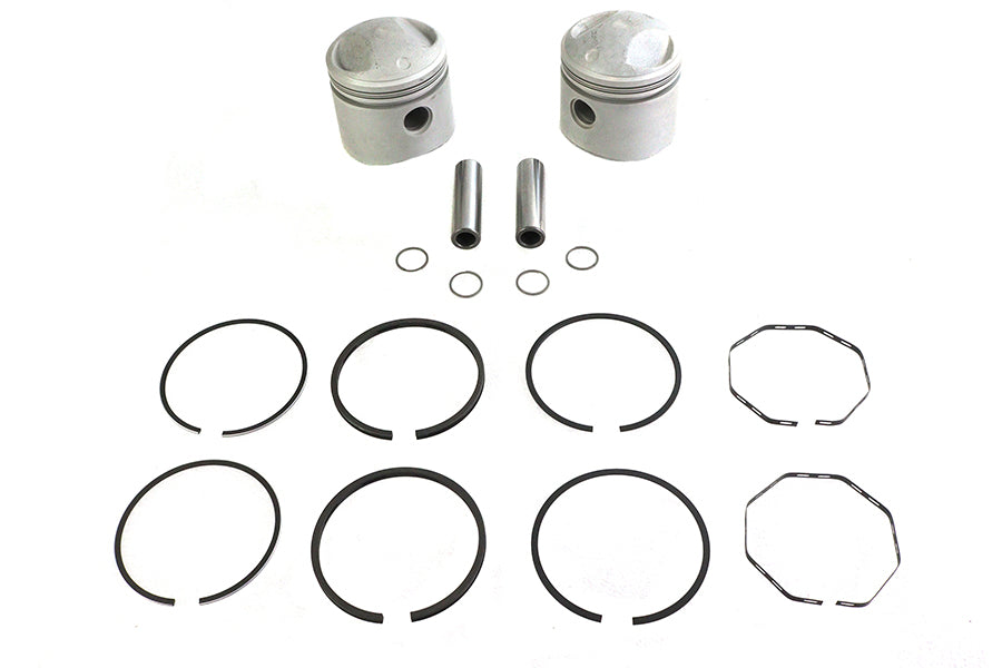 Replica 74 inch Overhead Valve 3-7/16 inch Piston Set .010 O