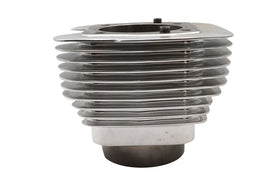 Polished front engine cylinder from Ultima ULTIMA, showcasing a shiny, metallic finish on a high-performance engine component.
