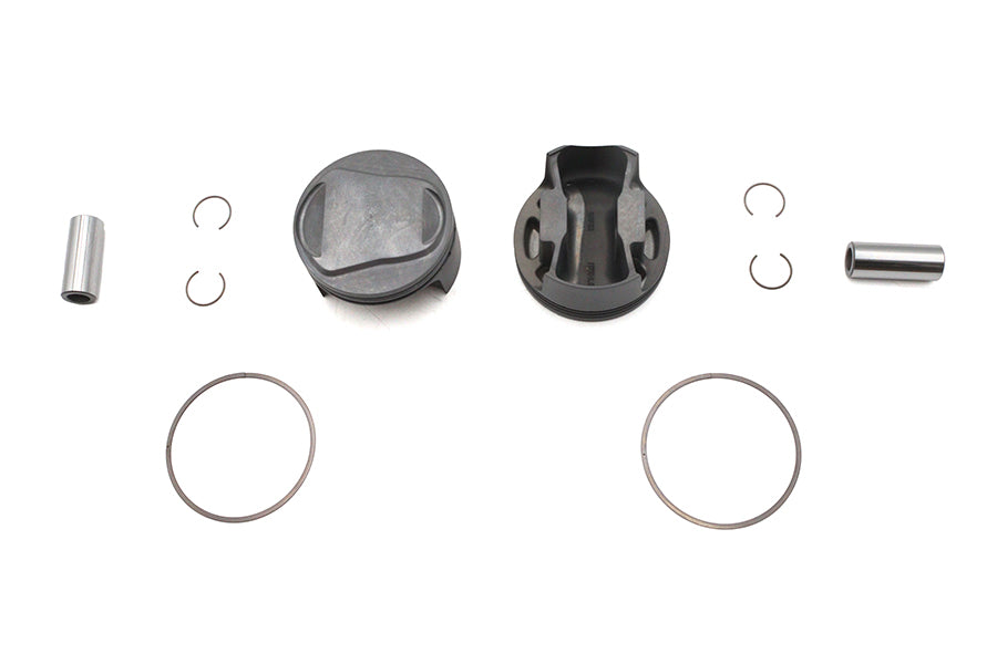 113 inch Ultima 4 inch Bore Twin Cam Piston Set .005 Oversiz