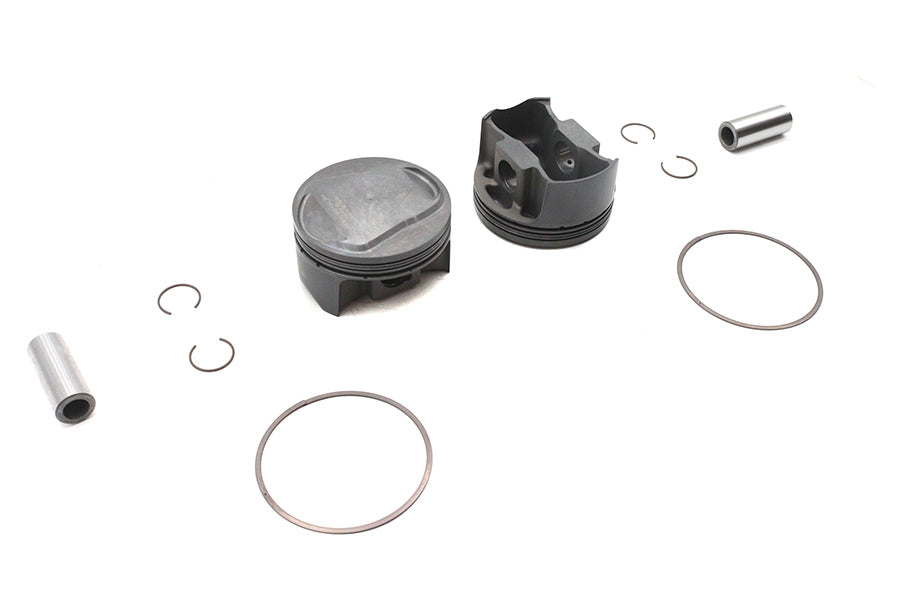 113 inch Ultima 4 inch Bore Twin Cam Piston Set .005 Oversiz