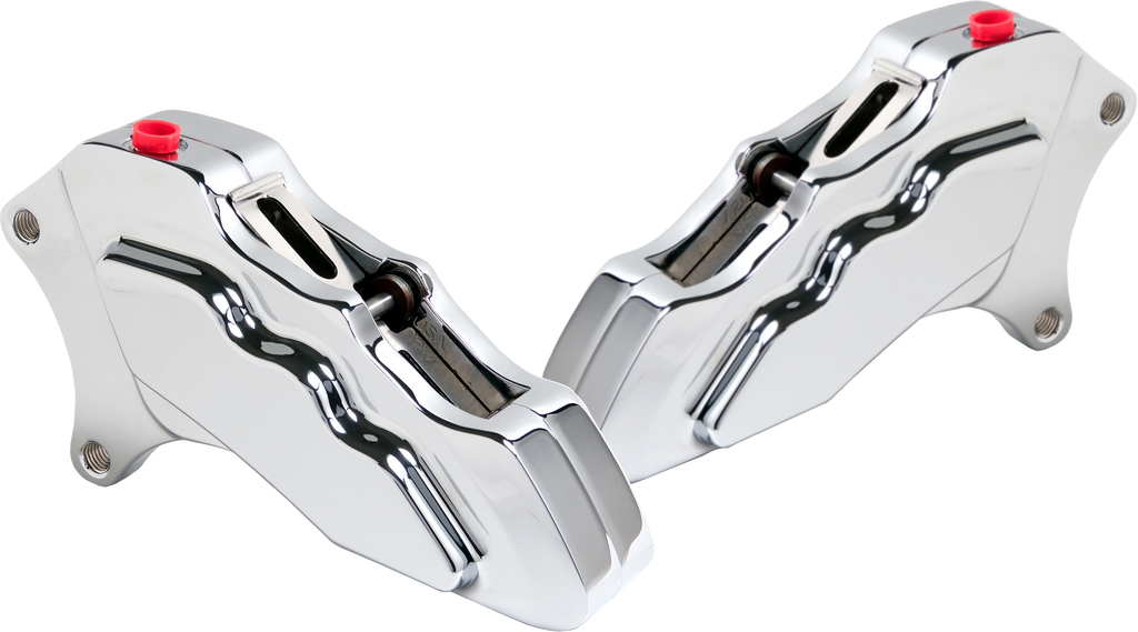 6 Pist Front Dual Caliper Kit Chrome 00 Up W/ 11.5" Rotor