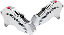 Load image into Gallery viewer, 6 Pist Front Dual Caliper Kit Chrome 00 Up W/ 11.5" Rotor