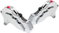 6 Pist Front Dual Caliper Kit Chrome 00 Up W/ 11.5