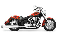 Load image into Gallery viewer, Duals W/4" Muffler Chrome/Black Roadstar 1600 170
