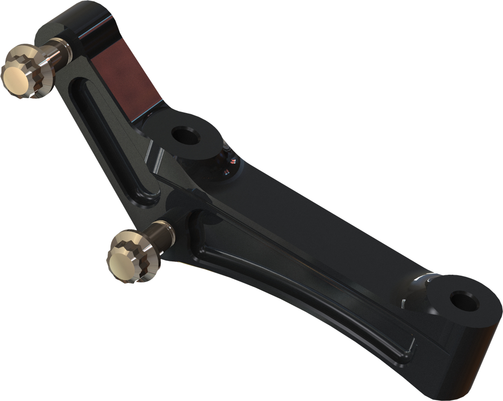 Radial Mount Adapt Bracket Univ Rh/Lh Black