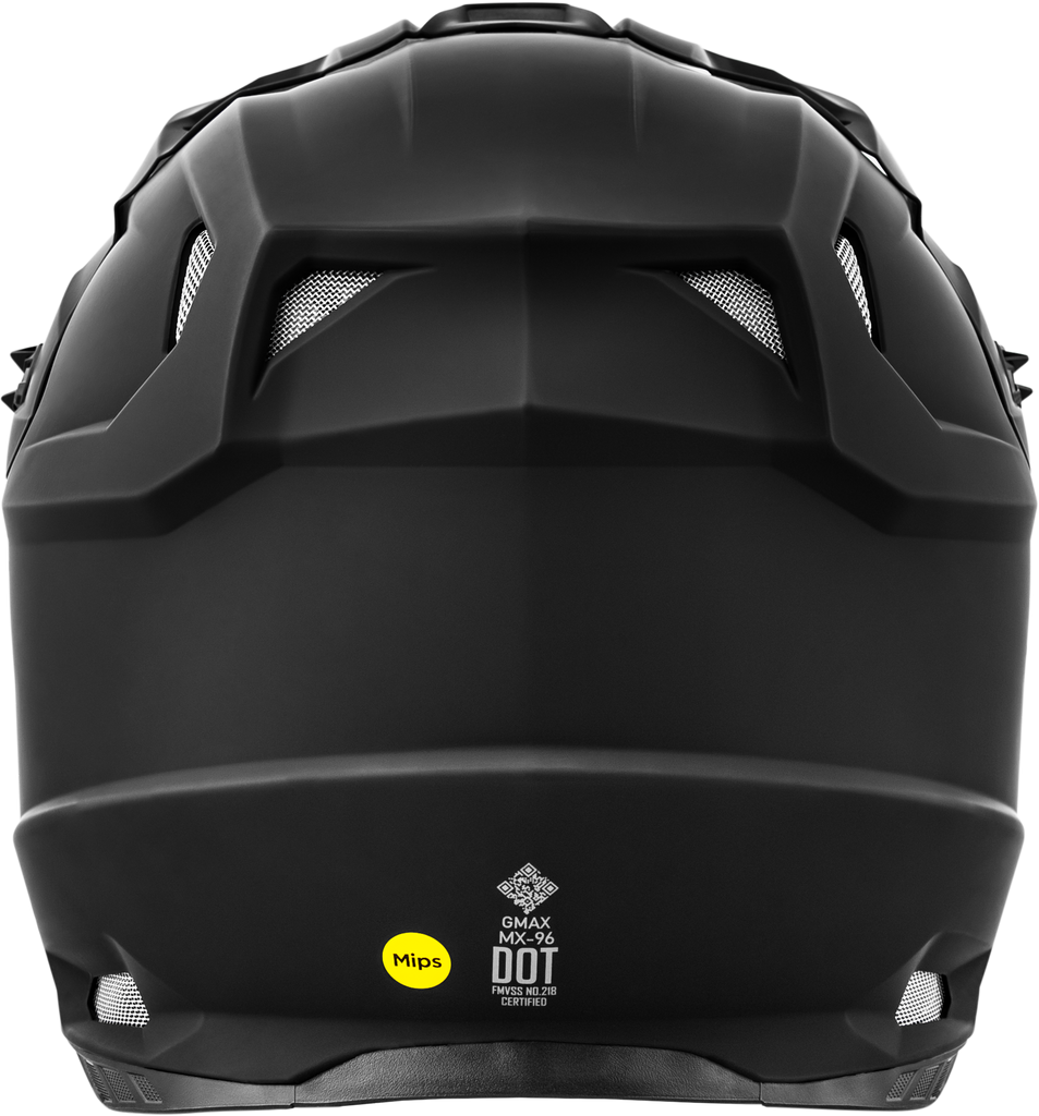 Mx 96 Solid Helmets Matte Black 3x