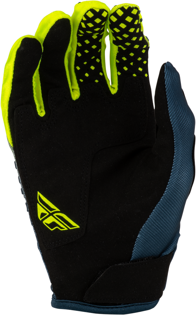 Youth Kinetic Fade Gloves Navy/Hi Vis/White Ym