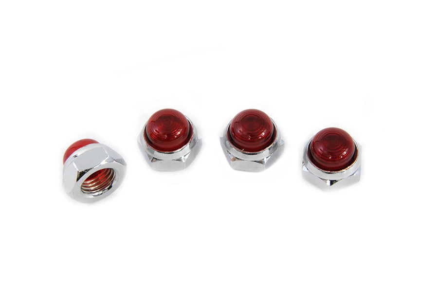Red Rocker Arm Shaft End Caps