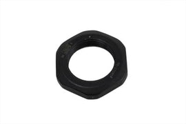 Jims engine sprocket shaft nut, metallic fastener with threaded design for securing sprockets in engine assemblies.