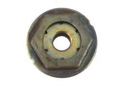 OE Motor drive line sprocket hex nut in raw finish, designed for secure fitting and durability in drive systems.