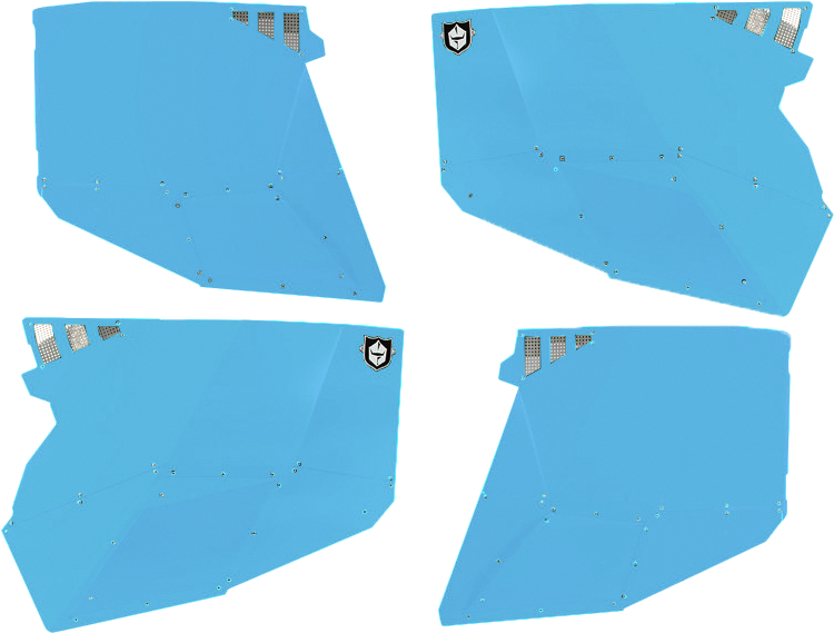 Stealth Door Alluminum Skins Sky Blue Pol