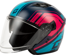 Load image into Gallery viewer, Of 87 Duke Helmet W/Led Light Blue/Red Xs