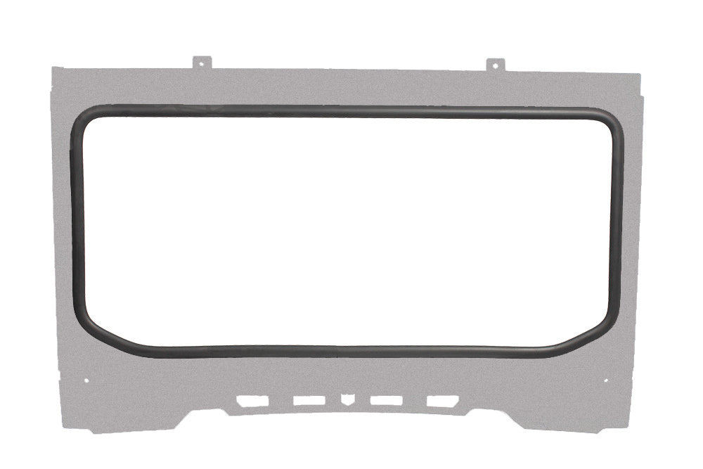 Front Windshield Sparkle Silver Metallic