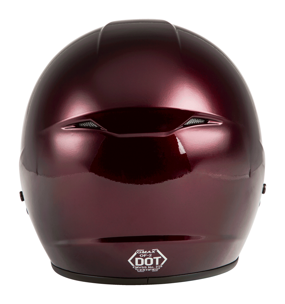 Of 2 Open Face Helmet Wine Red Xl