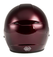 Load image into Gallery viewer, Of 2 Open Face Helmet Wine Red 2x