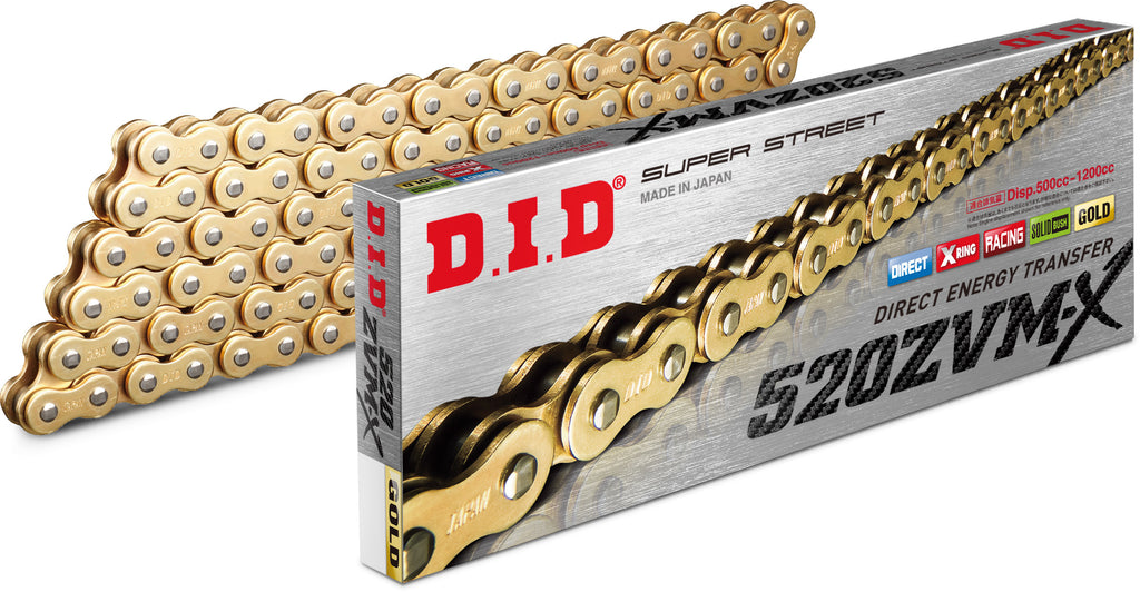 Super Street 520zvmxg 160l X Ring Chain Gold