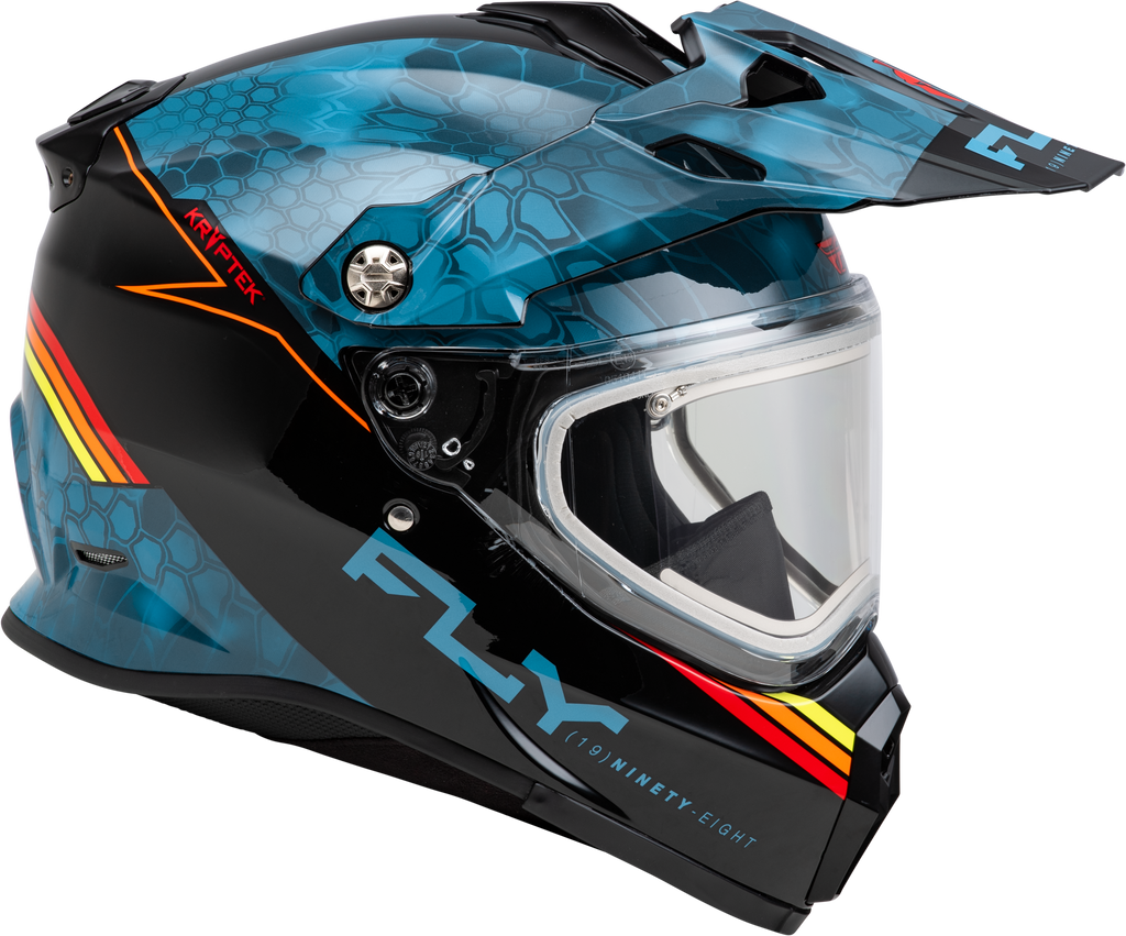 Trekker Cw Conceal Helmet Elec Shld Slate/Black/Red Lg