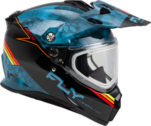 Load image into Gallery viewer, Trekker Cw Conceal Helmet Elec Shld Slate/Black/Red Lg