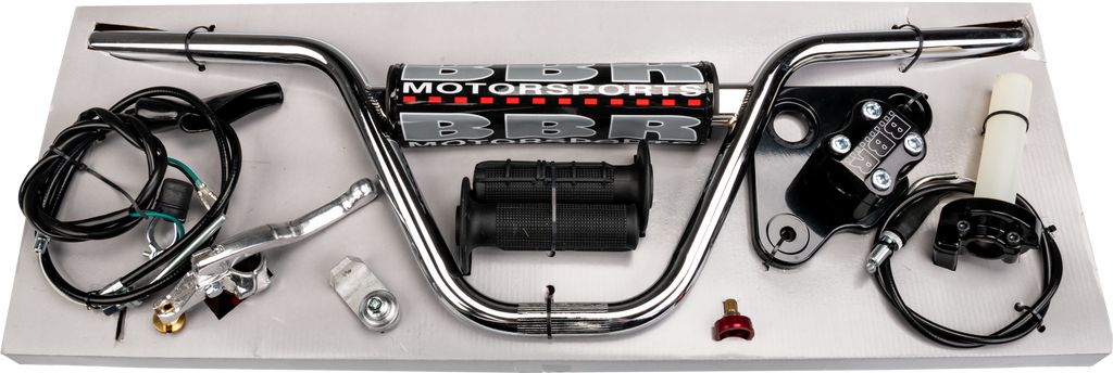 H Bar/Triple Clamp Kit Black