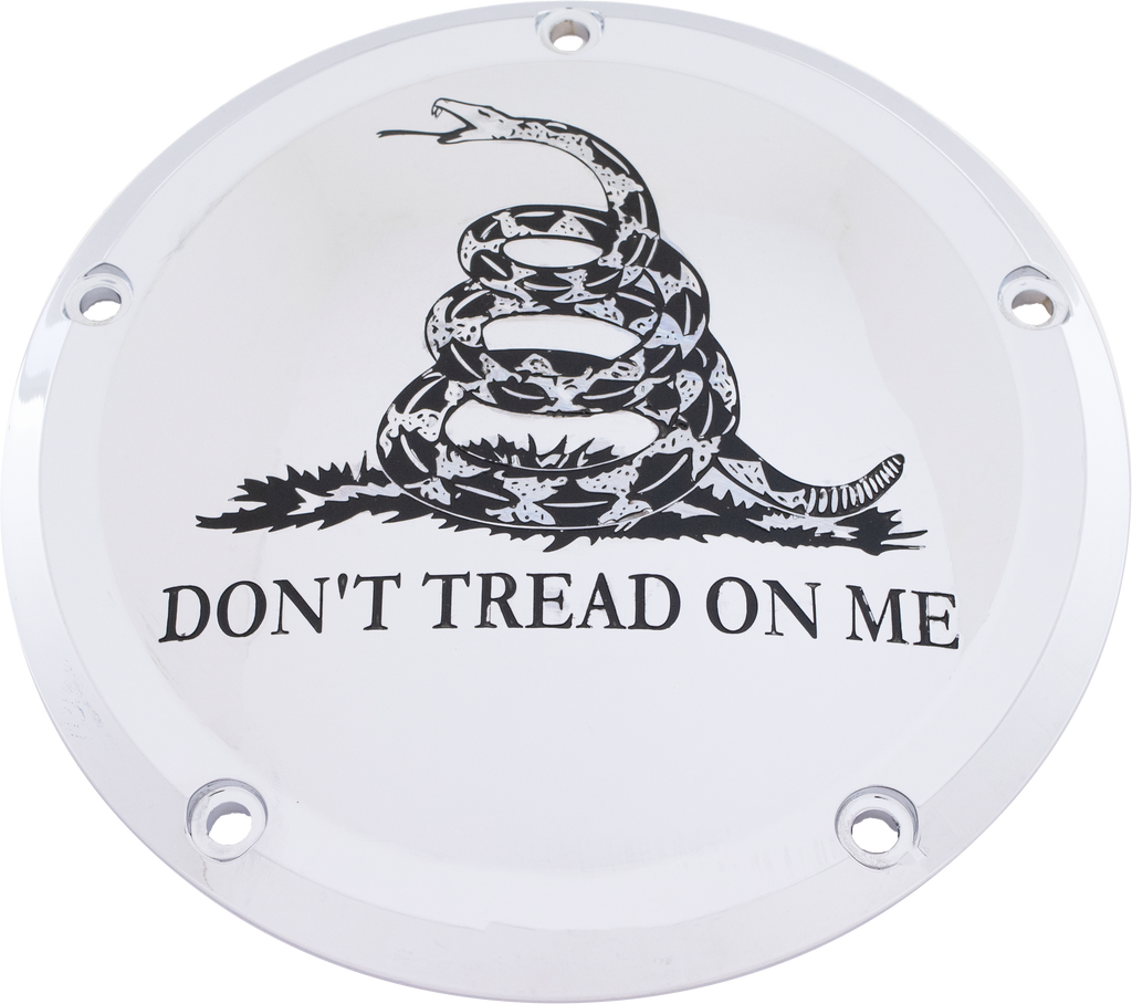7   M8 Flt/Flh Derby Cover Don't Tread Chrome