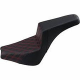 SADDLEMEN STEP UP SEAT RED STITCH 04-25 HARLEY SPORTSTER XL