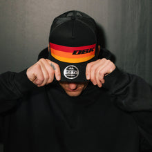 Load image into Gallery viewer, Sunday Stripe 2fifty Trucker Black Snapback Hat